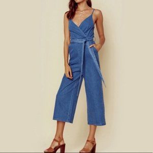 NWOT Sage The Label “Love Her Madly” Denim Jumpsuit